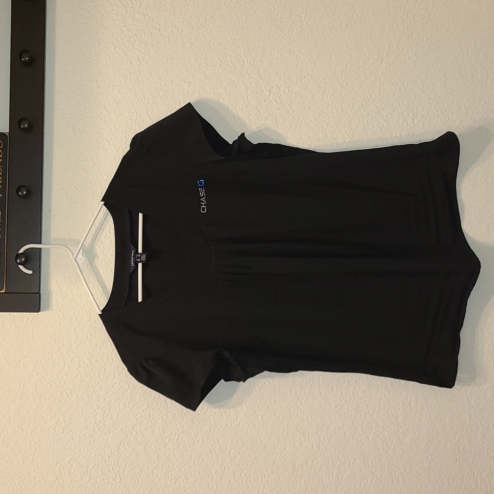 Chase Bank Lands' End cap sleeve blouse